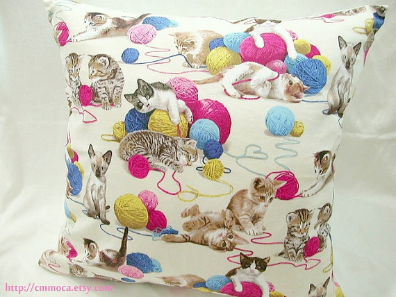 Soft Kitty Warm Kitty - Milky White Linen - 18x18 Pillow Case